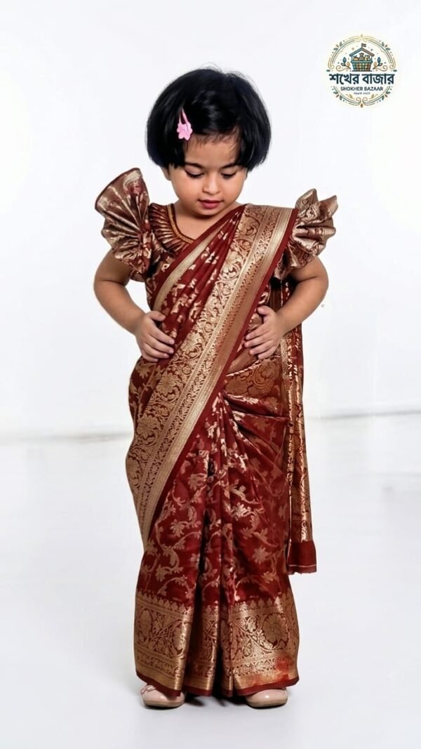 বেনারশী কাতান মেরুন (Code 22)