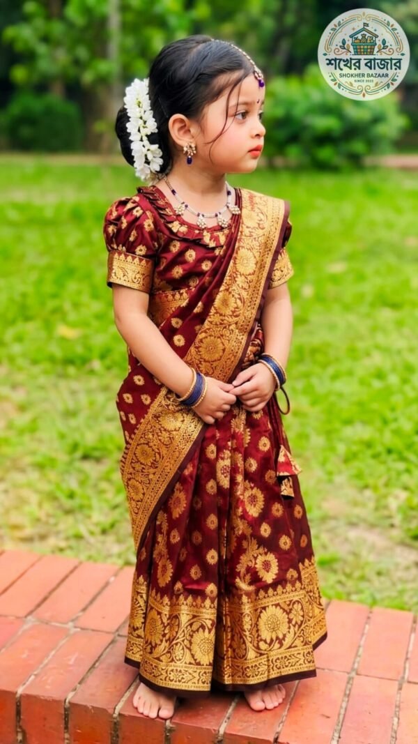 লতা কাতান রেডি শাড়ী (Code 7)