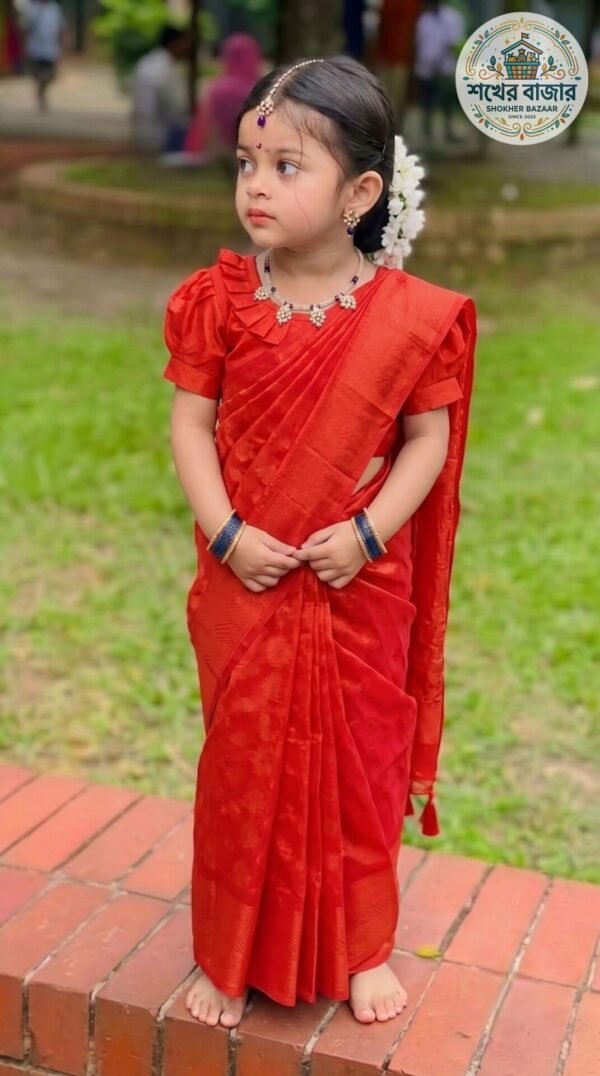 লাল নাকফুল জামদানী (Code 58)
