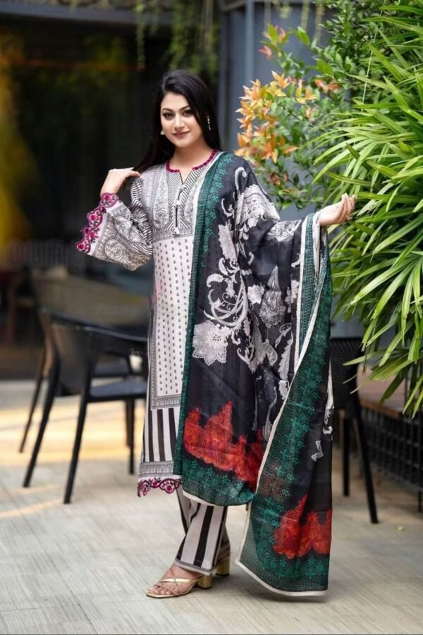 Dora Embroidered Cotton Salwar Kameez – (Style-6728)