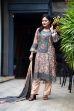 Nobina Digital Printed Embroidered Salwar Kameez - (Style-6725)