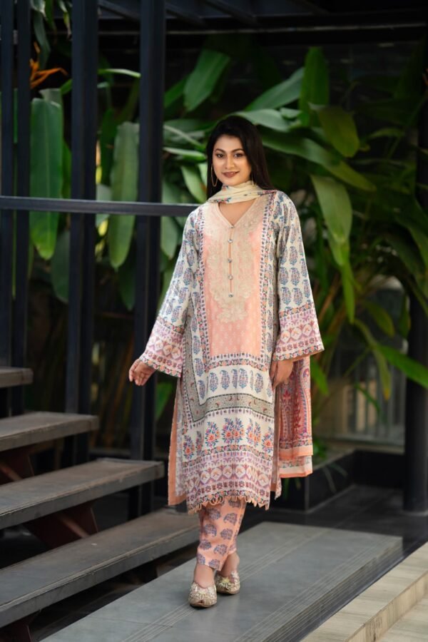 Premium Viscoz Reon Two Piece Salwar Kameez – Women’s 2 Piece Set– (Style-6742)