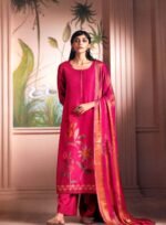 Royal Fuchsia Unstitched Salwar Kameez – Vibrant Luxury Redefined_Style(F-4843)