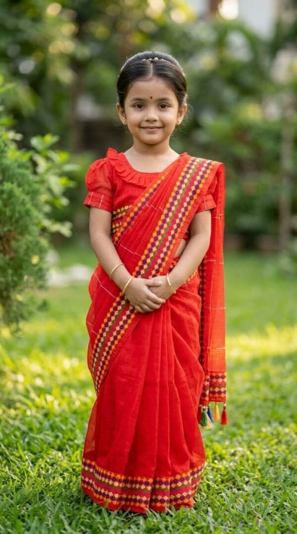 টাঙ্গাইল হাফ সিল্ক পপকর্ন রেডিমেড বেবিশাড়ি