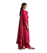 Royal Fuchsia Unstitched Salwar Kameez – Vibrant Luxury Redefined_Style(F-4843) - Image 2