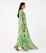 Lime Green Floral Printed Unstitched Salwar Kameez _Style(5804) - Image 2